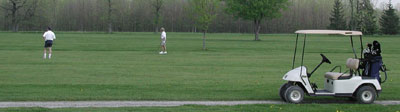 golfing